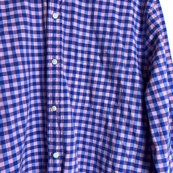 Hawker Rye pink & blue checkered button down shirt - Picture 7 of 8